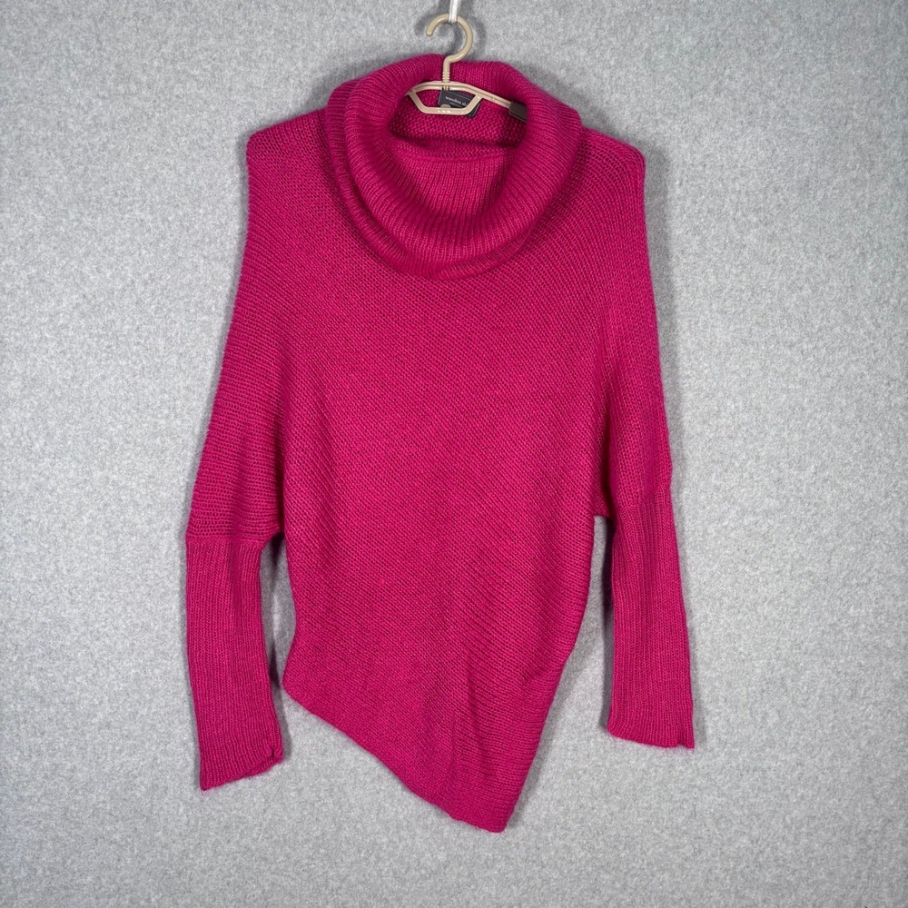 Wooden Ships Mohair Wool Poncho Sweater M/L‎ Cowl Neck Asymmetrical Comfy Cozy
